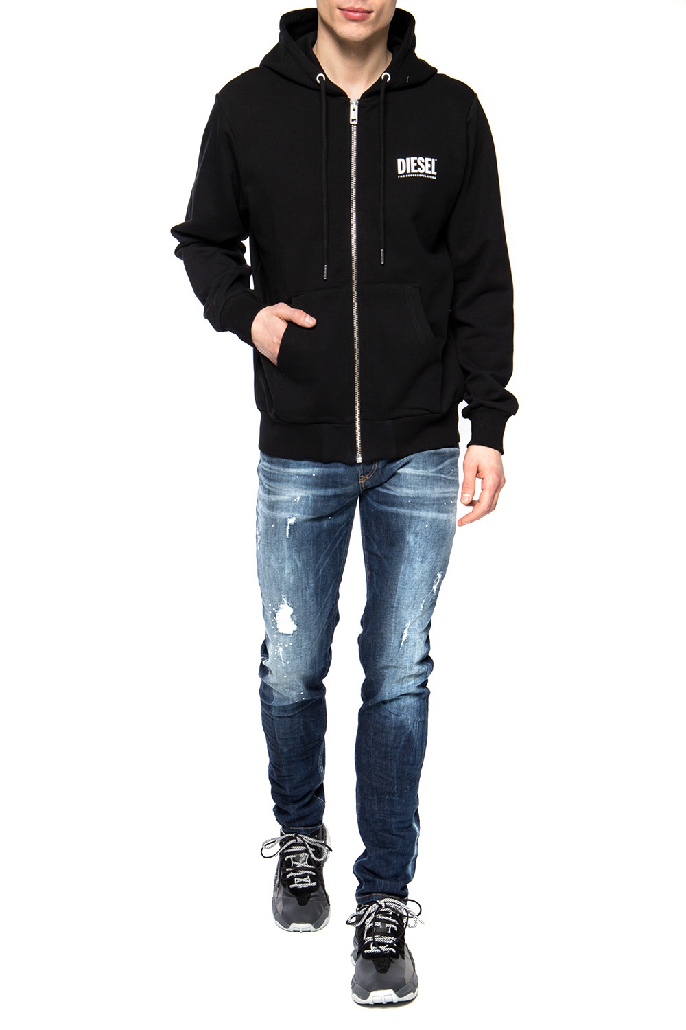 DIESEL Black hot S-Girk Zip Hoodie